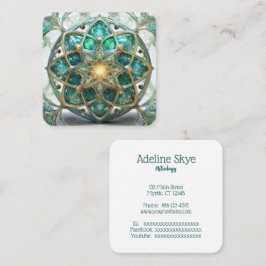 Mystiek afbeelding vierkante visitekaartje