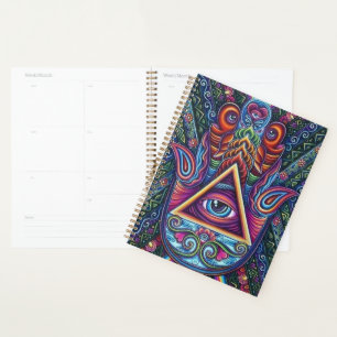 Mystiek alziend oog planner