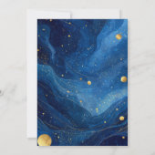 Mystiek betoverde hemelse elegante chique bruids kaart (Achterkant)