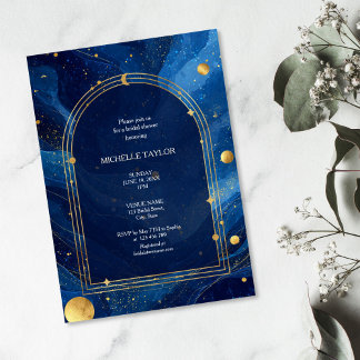 Mystiek betoverde hemelse elegante chique bruids kaart