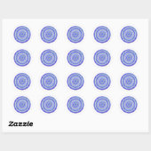 Mystiek blauw, Mandala stickers (Vel)