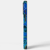 Mystiek Blauw Neon Ocean Kelpie Patroon Case-Mate iPhone Case (Achterkant / Links)