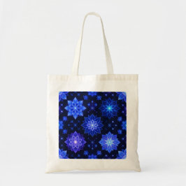 Mystiek Blauw Paarse Bloemen Tas