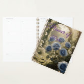 Mystiek Blauw Roos Bloei Stijlvolle Botanische Age Planner (Display)