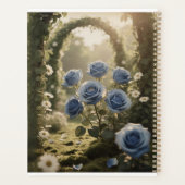 Mystiek Blauw Roos Bloei Stijlvolle Botanische Age Planner (Achterkant)