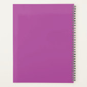 Mystiek Blauw Violet Juwelen School Klaslokaal Planner (Achterkant)