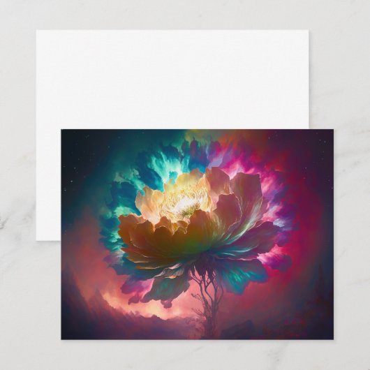 Mystiek Blossom Wenskaart Bedankkaart (Voorkant / Achterkant)