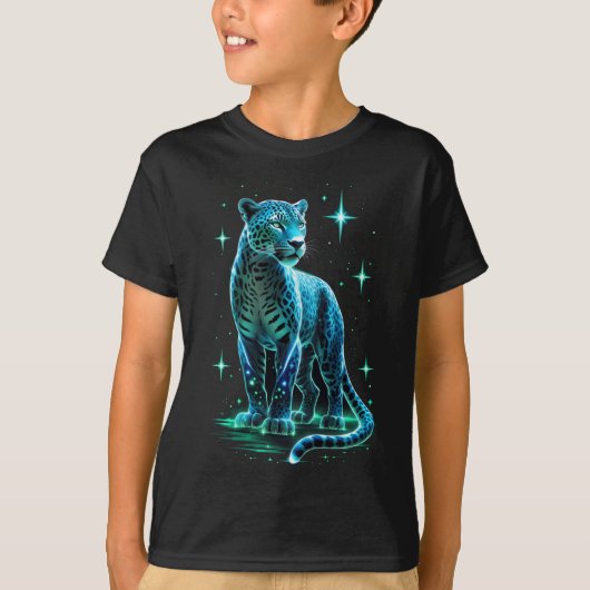 Mystiek Blue Energy Jaguar T-shirt (Voorkant)