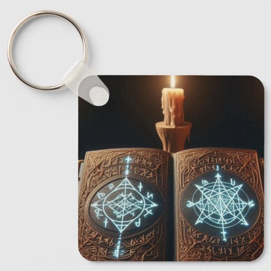 Mystiek boek sleutelhanger (Voorkant)