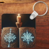 Mystiek boek sleutelhanger (Achterkant)