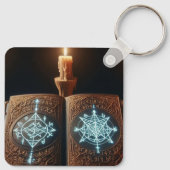 Mystiek boek sleutelhanger (Achterkant)
