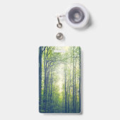 Mystiek bos badge (Voorzijde met uittrekbare clip)