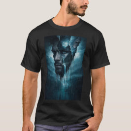 Mystiek Bos Binnen – Surrealistisch Mannelijk Port T-shirt