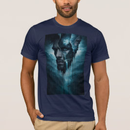 Mystiek bos binnen – Surrealistisch mannenportret T-shirt