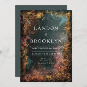 Mystiek Bos bruiloft uitnodiging (Voorkant / Achterkant)