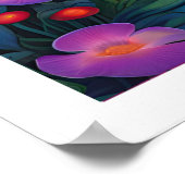 Mystiek Bos Giant Mushrooms Fantasy Art Poster (Hoek)