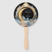 Mystiek Celestial Huwelijksprogramma Hand Fan Handwaaier (Voorkant)