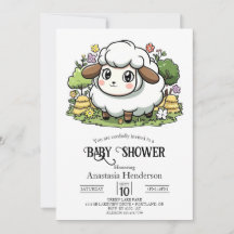 Mystiek Charmant Schaap Baby shower