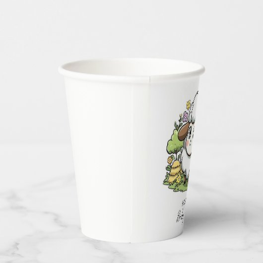 Mystiek Charmant Schaap Baby shower Papieren Bekers (Rechts)