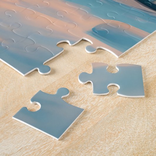 Mystiek Chibi Dragon Winterlandschap Legpuzzel (Zijkant)