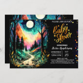 Mystiek Cottage Grove Baby shower Kaart (Voorkant / Achterkant)