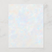 Mystiek derde oog hemelse maan holografisch flyer (Achterkant)