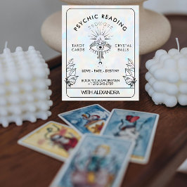 Mystiek derde oog hemelse maan holografisch flyer