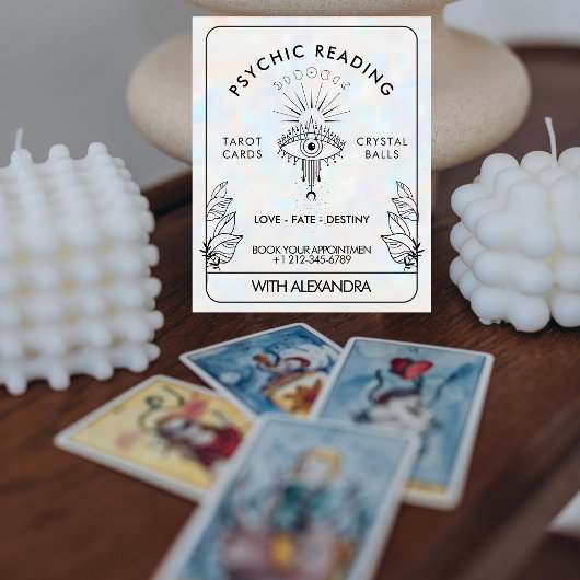 Mystiek derde oog hemelse maan holografisch flyer