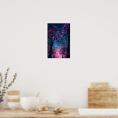 Mystiek Donker Silhouet Mobiel Behang Poster (Keuken)