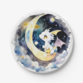 Mystiek Dragon Baby shower Papieren Bordje (Voorkant)