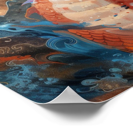 Mystiek Dragon Fantasy Poster (Hoek)