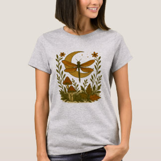 Mystiek Dragonfly Moon shirt - Hemels bos