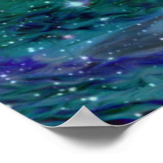 Mystiek dromerig Abstract bos Poster (Hoek)