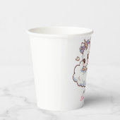 Mystiek dromerig eenhoorn Baby shower Papieren Bekers (Rechts)