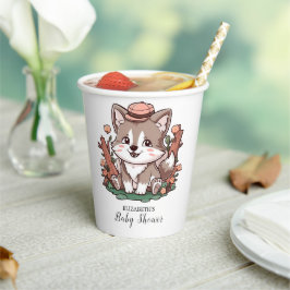 Mystiek dromerig wolf Baby shower Papieren Bekers