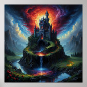 Mystiek Droomkasteel Poster (Voorkant)