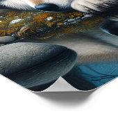 Mystiek Een indiaanse vrouw met wolven 16x20 Poster (Hoek)