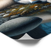 Mystiek Een indiaanse vrouw met wolven 20x16 Poster (Hoek)