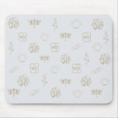 Mystiek Etherisch Schattige Vrouwelijk Meisje Muismat (Voorkant)