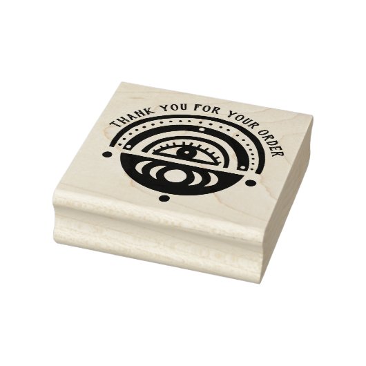 Mystiek Eye Boho Order Bedankt gepersonaliseerd op Rubberstempel (Stempel)
