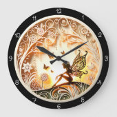 Mystiek Fairy Woodland uurwerk Grote Klok (Voorkant)