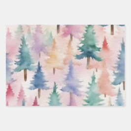 Mystiek Feestelijk Bos: Een Odyssee van Twinkling Inpakpapier Vel