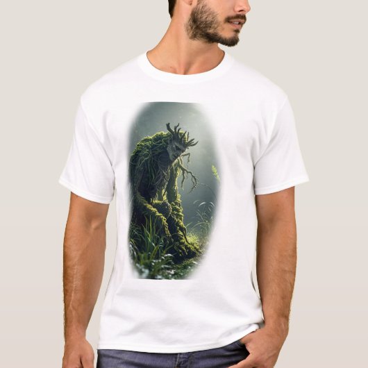 Mystiek Forest Tree Spirit kunstwerk T-shirt (Voorkant)