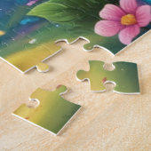 Mystiek Glitter Forest Eenhoorn Avontuur Legpuzzel (Zijkant)