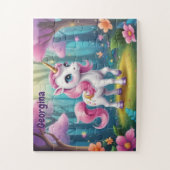 Mystiek Glitter Forest Eenhoorn Avontuur Legpuzzel (Verticaal)