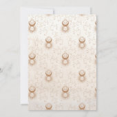 Mystiek Goud Celestial Stars Verloving Kaart (Achterkant)