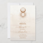 Mystiek Goud Celestial Stars Vrijgezellenfeest Kaart (Voorkant)