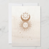 Mystiek Goud Celestial Stars Vrijgezellenfeest Kaart (Achterkant)