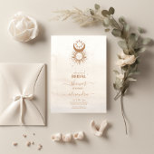 Mystiek Goud Celestial Stars Vrijgezellenfeest Kaart