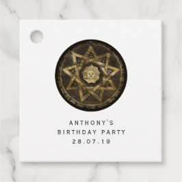 Mystiek Goud en Zwart Gotische Fantasie Bedankjes Labels